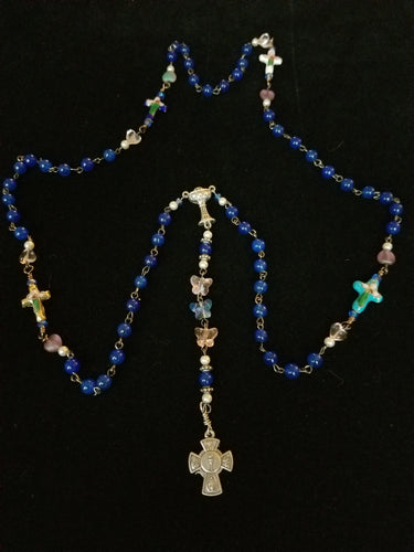 Crystal butterfly rosary