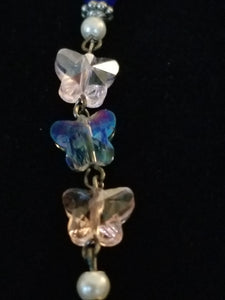 Crystal butterfly rosary