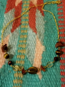 Simply Sacred tigereye citrine earth necklace