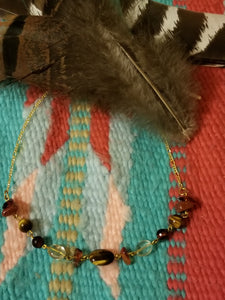Simply Sacred tigereye citrine earth necklace