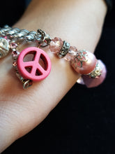 Pink Bling Charm Bracelet