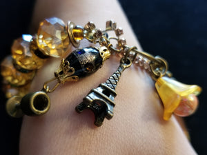 Eiffel tower charm bracelet