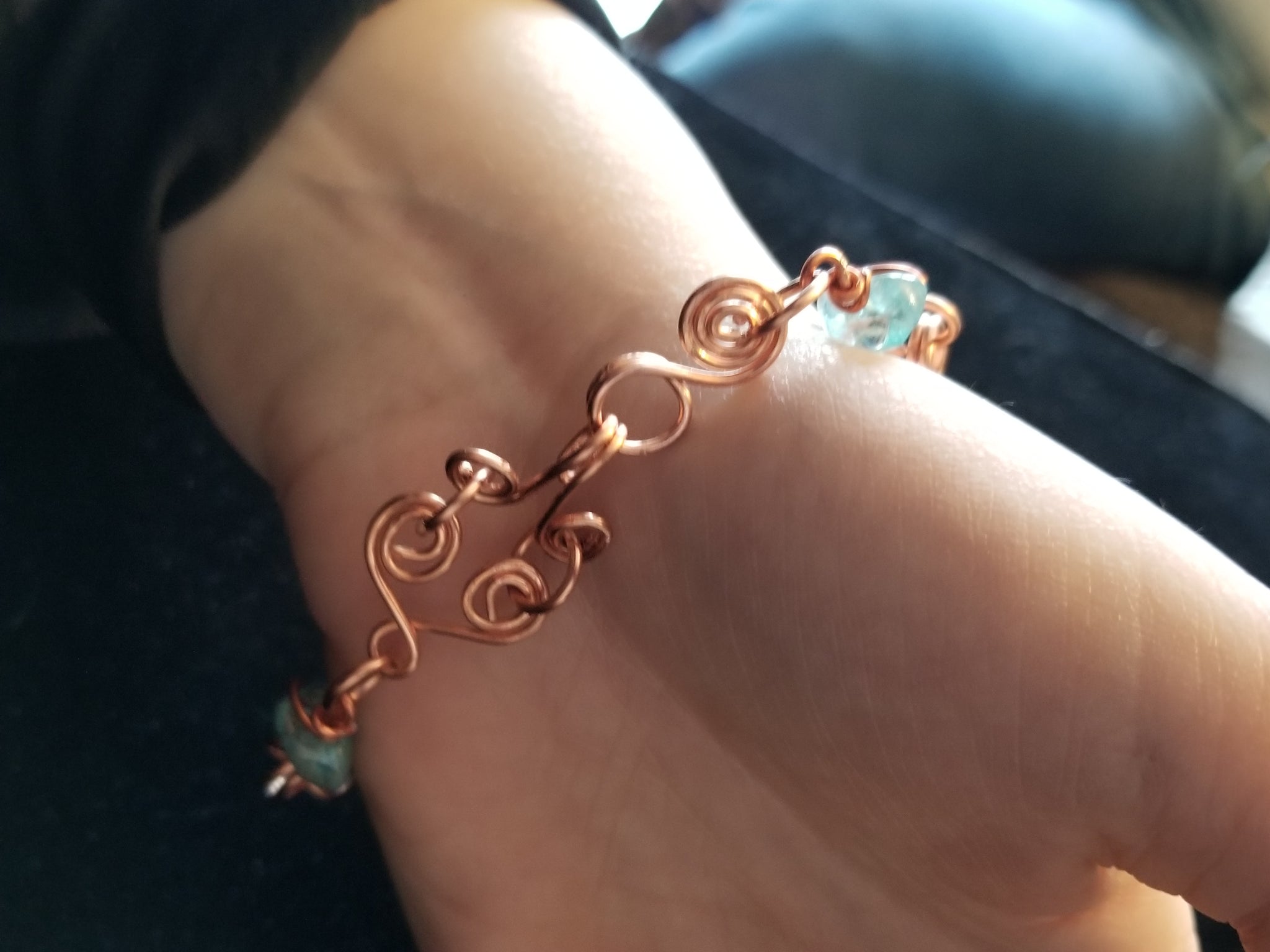 Copper wire bracelet