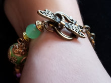 Dragonfly chrysocolla bracelet