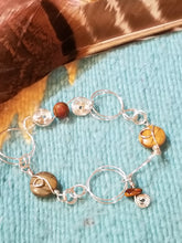 Jasper wire art bracelet