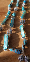 turquoise retro 55 in chain belt