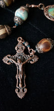 Hand wood turned mens travel /car/designer 1 decade rosary