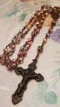 Delicate champagne rosary