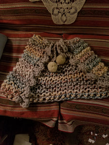 Hudson Bay pom Pom Wrap Shawl