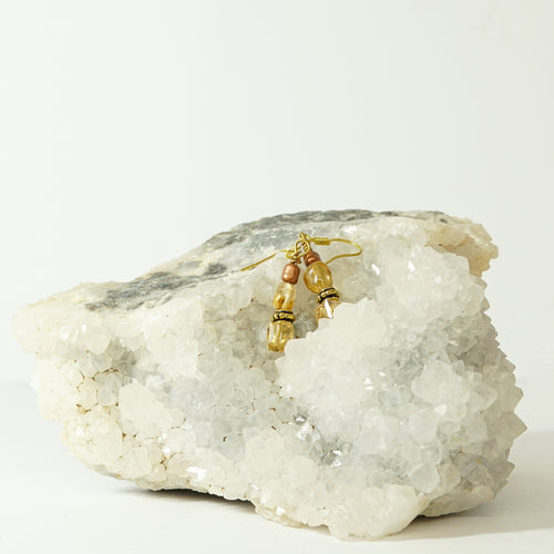 Matching earrings half price with sunstone citrine  necklace