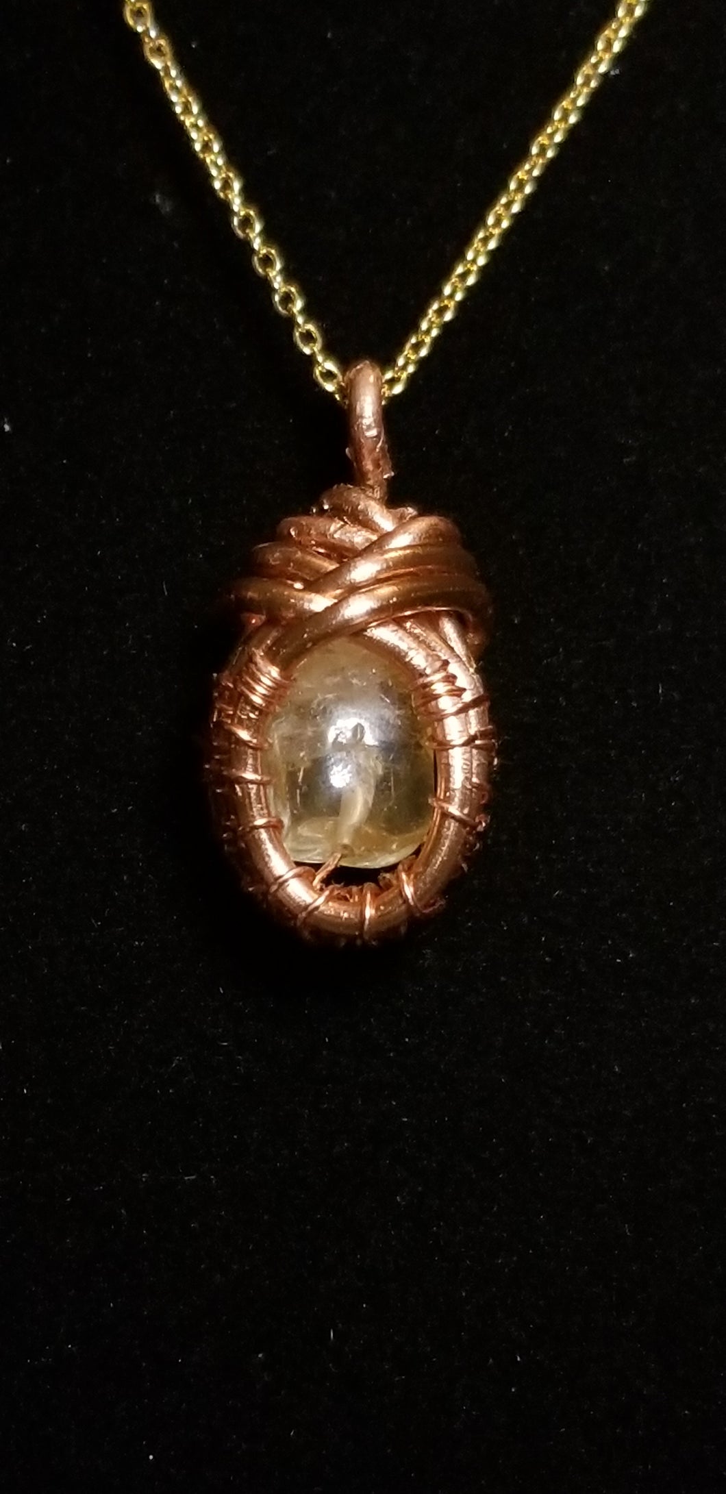 Creativity awakening citrine pendant