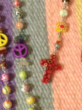 Hippie peace sign rosary