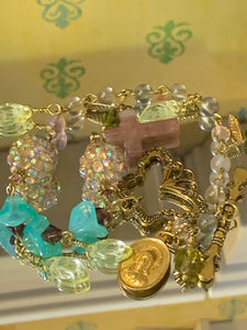 Lmtd ed T.R.Jackson fluorite rosary bracelet