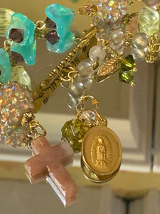 Lmtd ed T.R.Jackson fluorite rosary bracelet