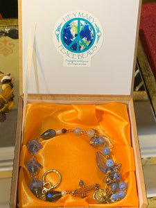 Lmtd ed T.R.Jackson Baby blue  Rosary  bracelet