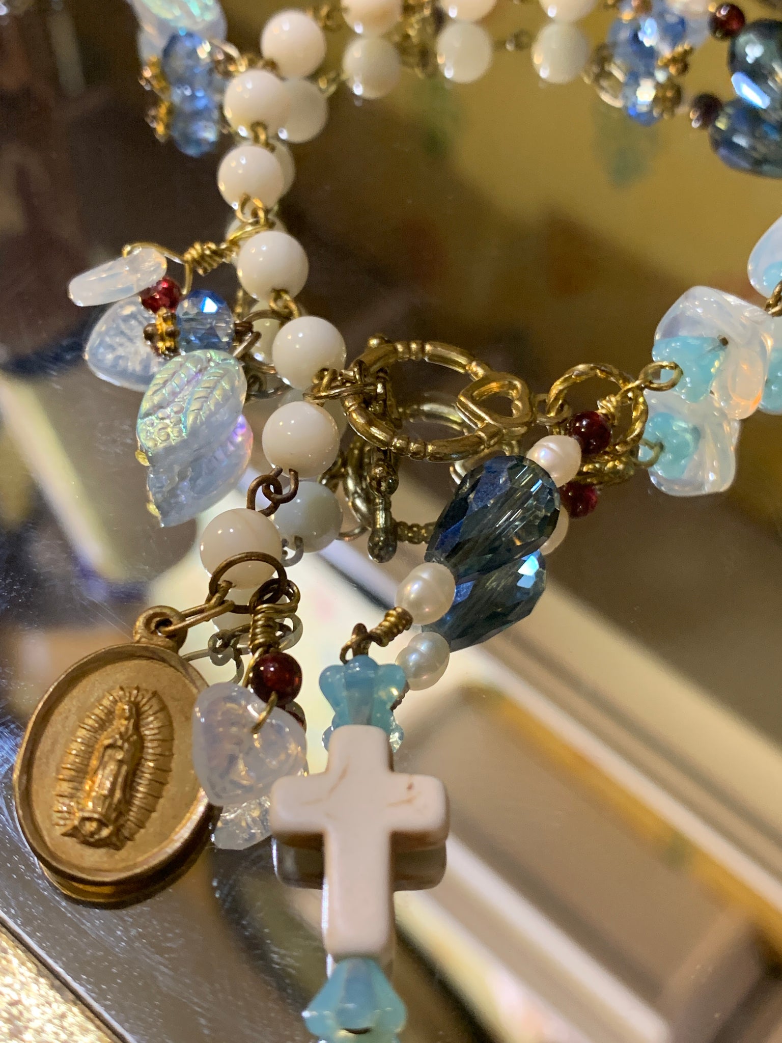 Lmtd ed T.R.Jackson Bridal Rosary bracelet – Hey Mary Peace Beads
