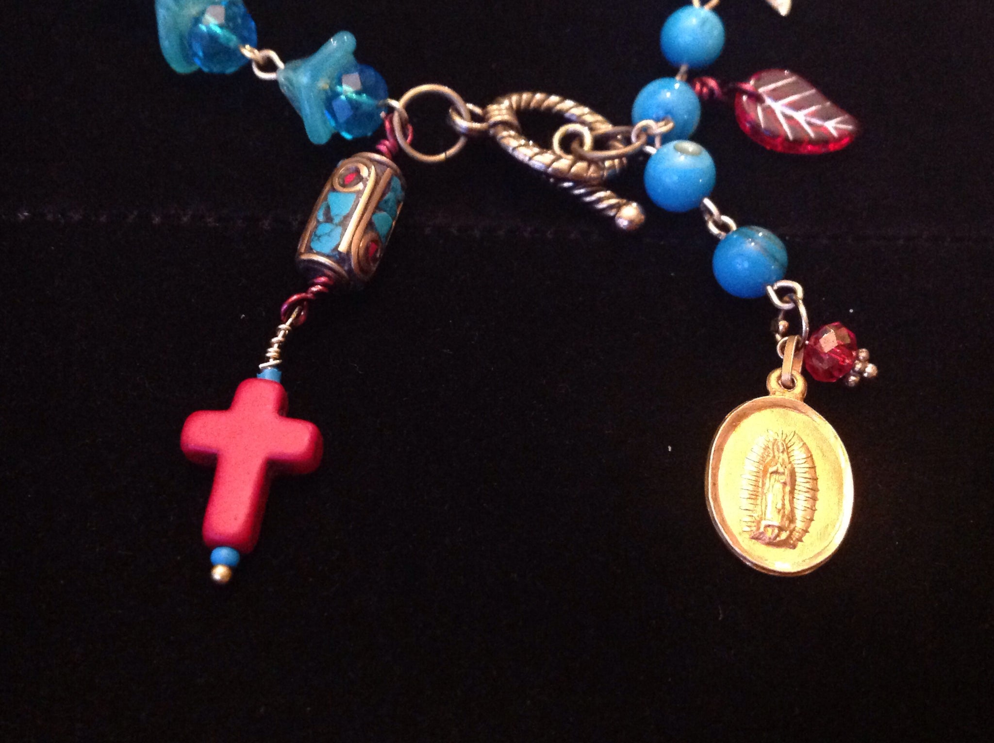 Turquoise Bracelet Rosary – Bethlehem Handicrafts