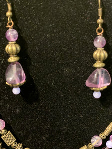 Matching earrings 1/2 with Charoite necklace