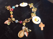 Lmtd ed TR Jackson millefiori quartz rosary bracelet