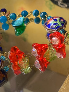 Lmtd ed T.R.Jackson  royal blue rosary bracelet